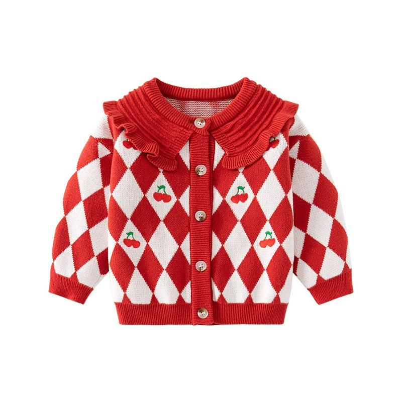 Casaco Infantil Feminino Cerejinhas
