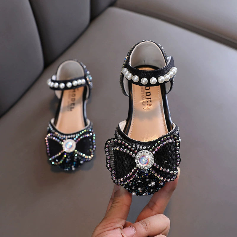 Sapato Infantil Feminino Lacinho Strass