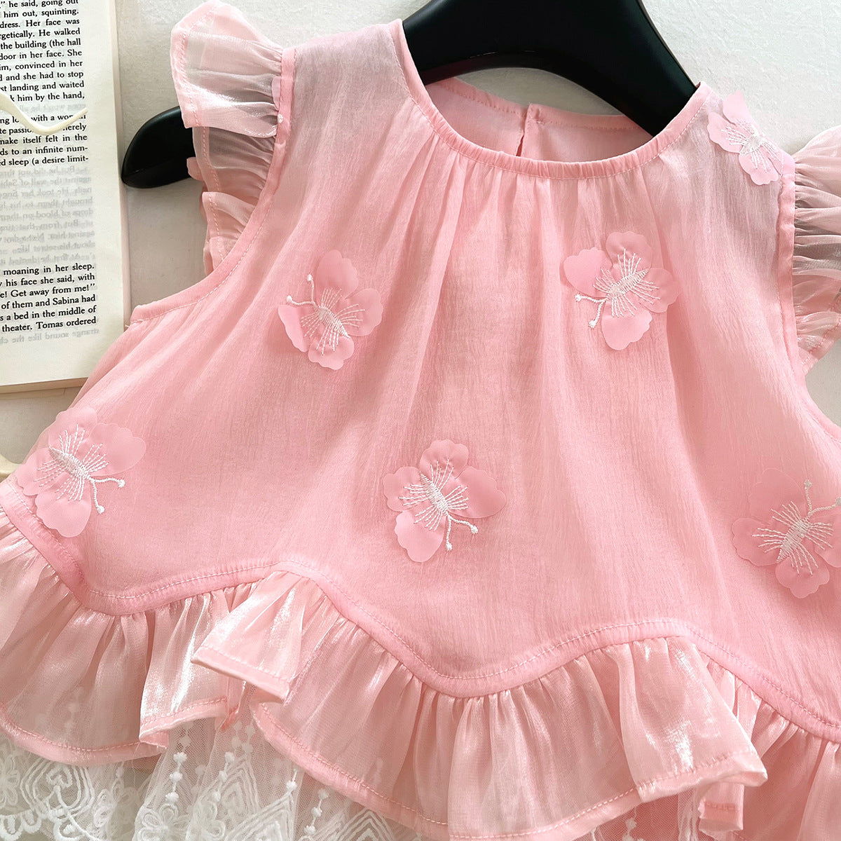 Conjunto Infantil Renda Borboletinhas