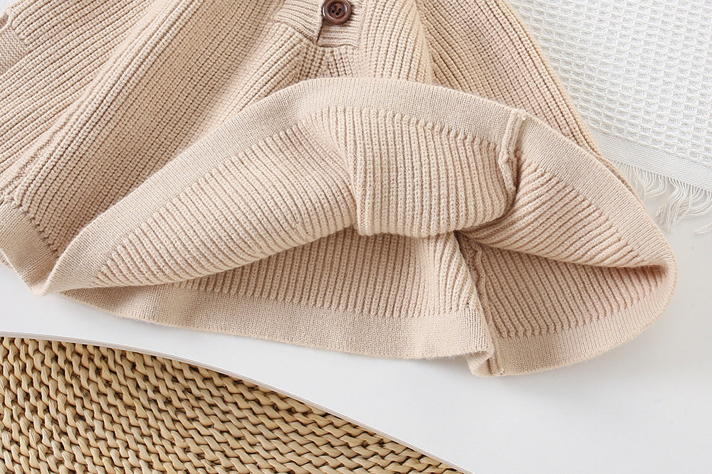 Poncho Infantil Tricô com Capuz