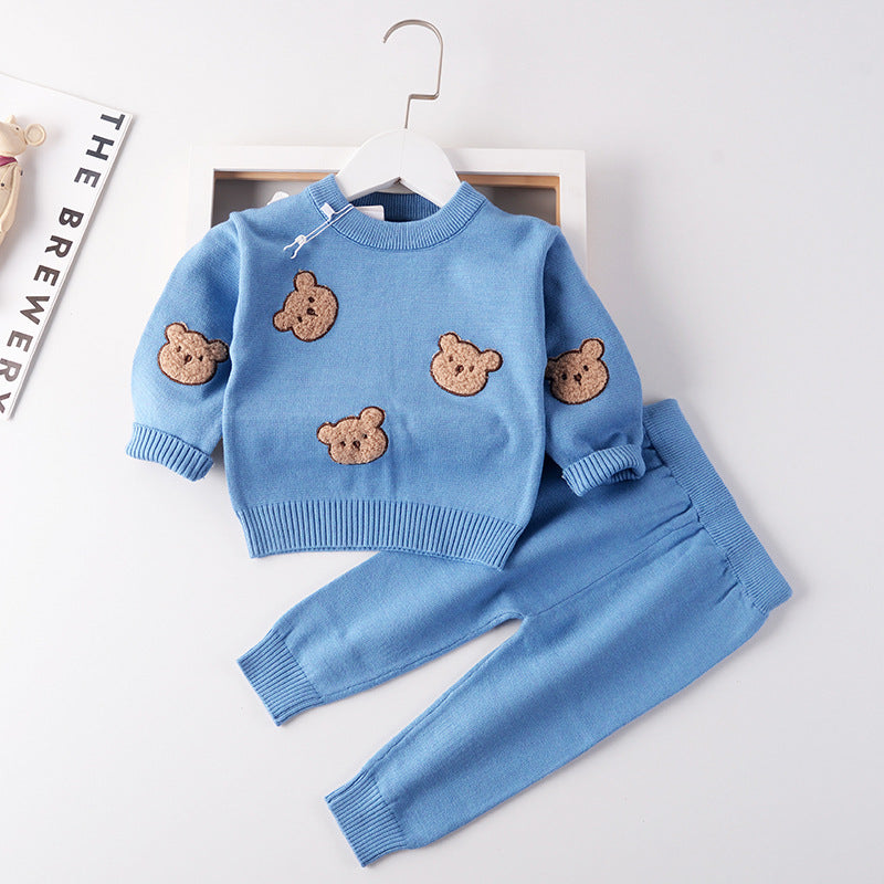 Conjunto Infantil Tricô Ursinhos