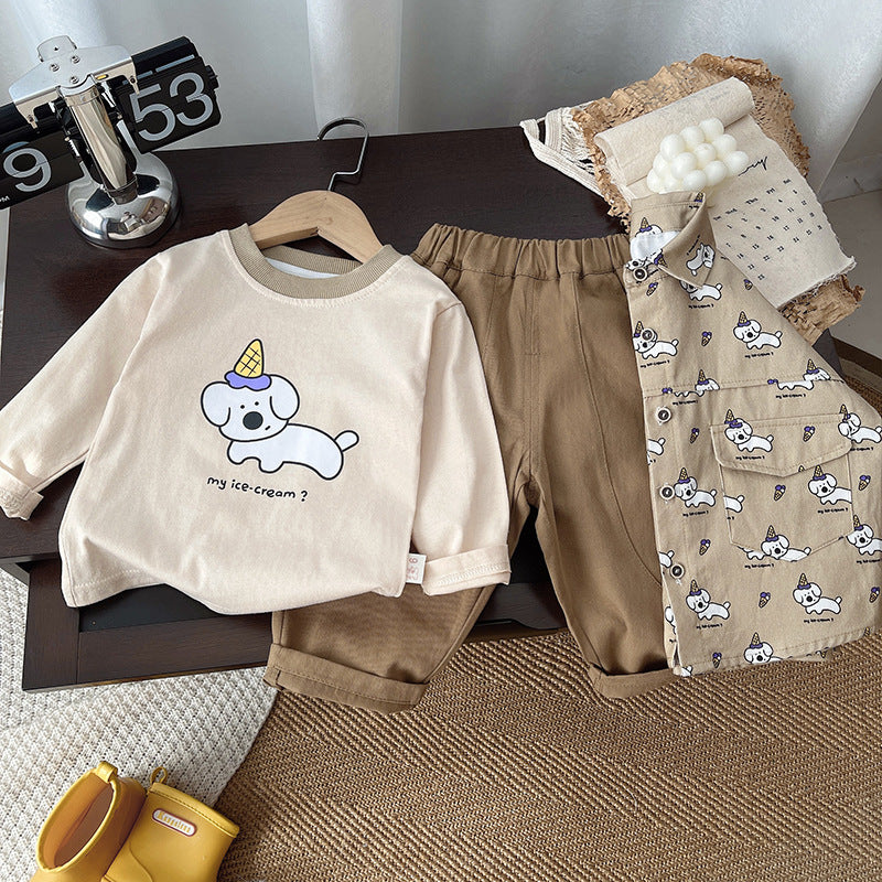 Conjunto Infantil 3 Peças Cachorrinho