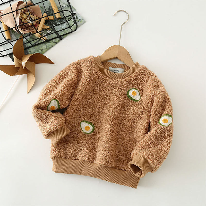 Blusa Infantil Inverno Plush Abacate