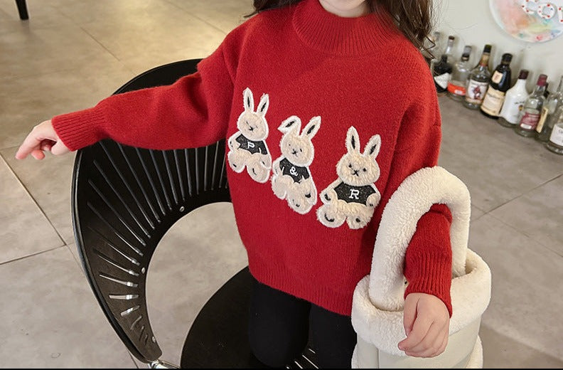 Blusa Infantil Inverno Coelhinhos