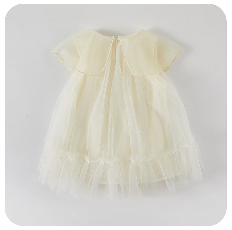 Vestido Infantil Gola Florzinhas