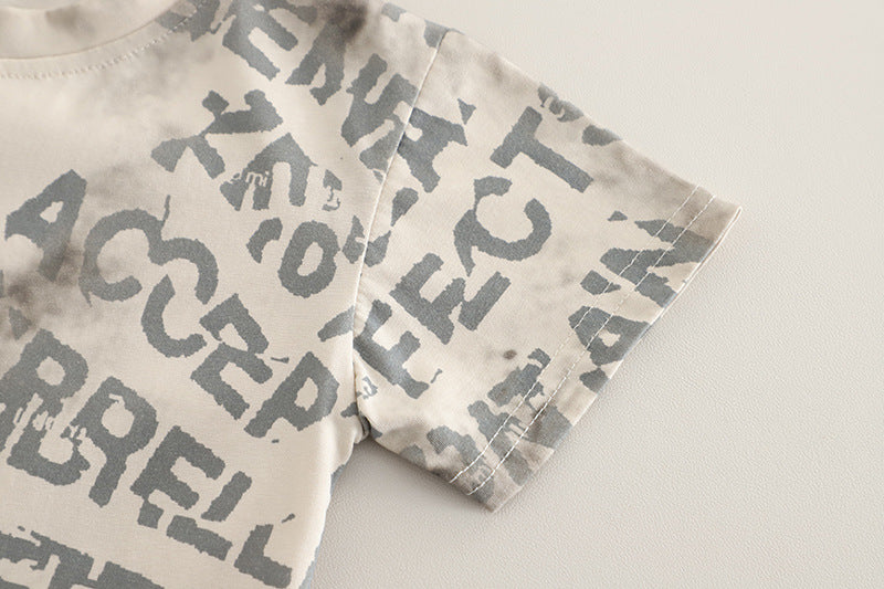 Conjunto Infantil Masculino Letras