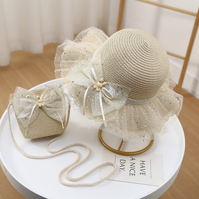 Chapéu Infantil + Bolsa Coelhinho Lacinho