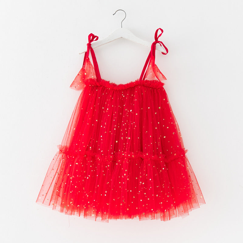 Vestido Infantil Natal Tule