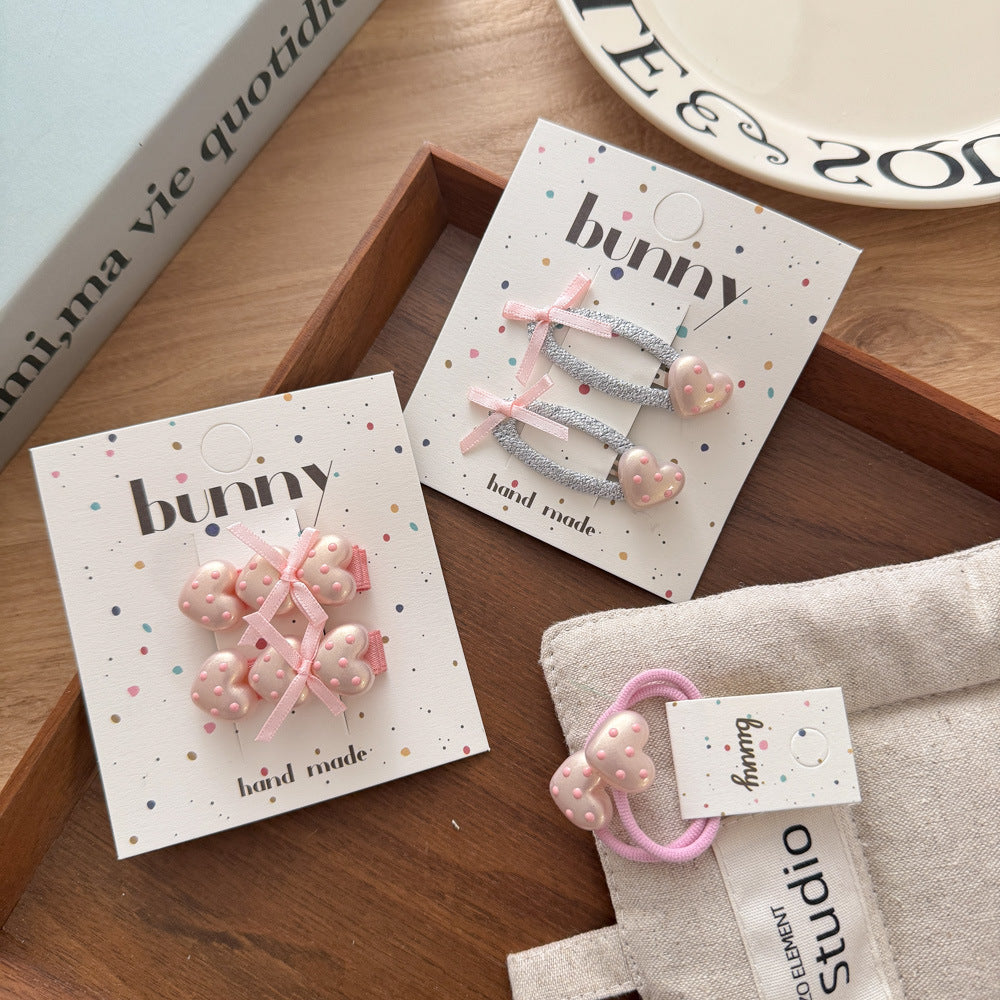 Grampo e Laço de Cabelo Infantil Femininio