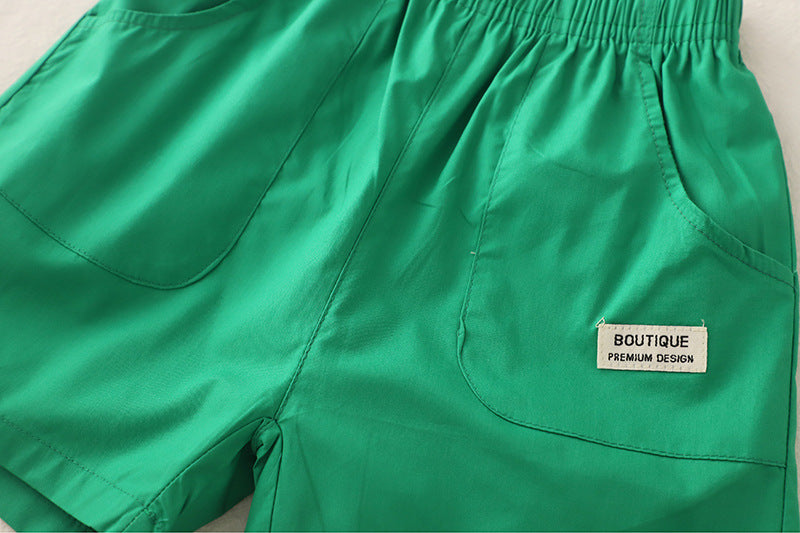 Conjunto Infantil Masculino Animais Bolsinho