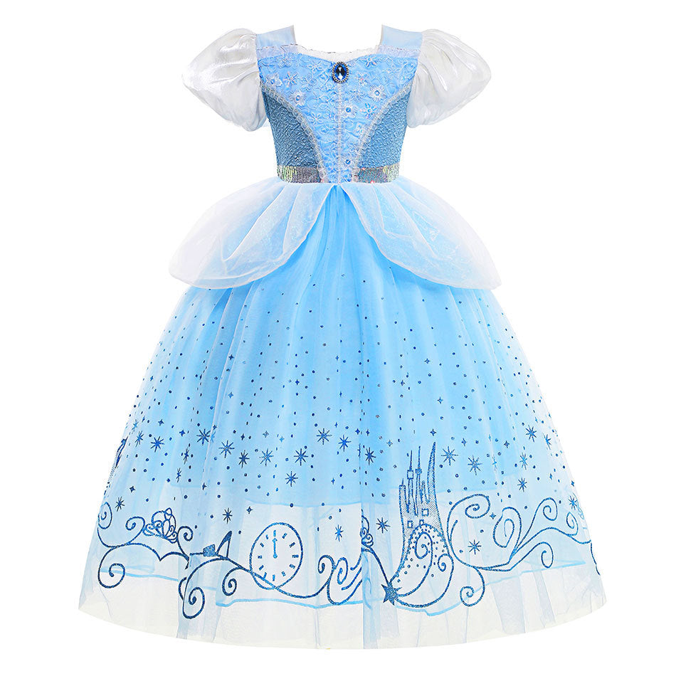 Vestido Infantil Princesa Cinderela