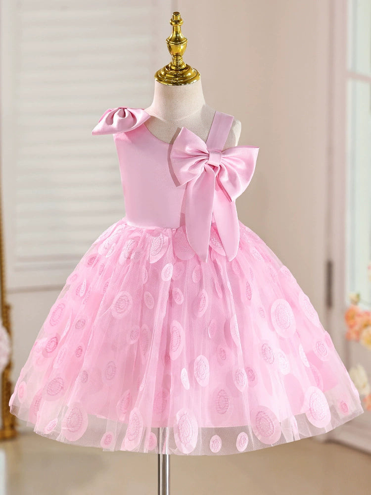 Vestido Infantil De Festa Luxo Laços