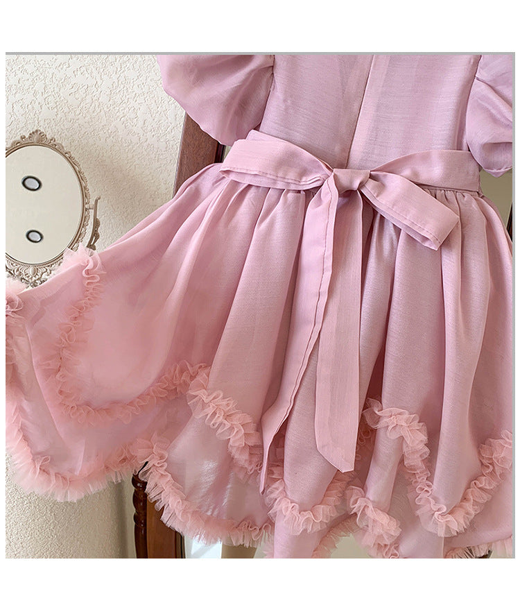 Vestido Infantil Rosa Princesa