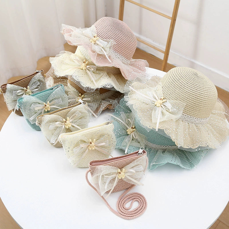 Chapéu Infantil + Bolsa Coelhinho Lacinho