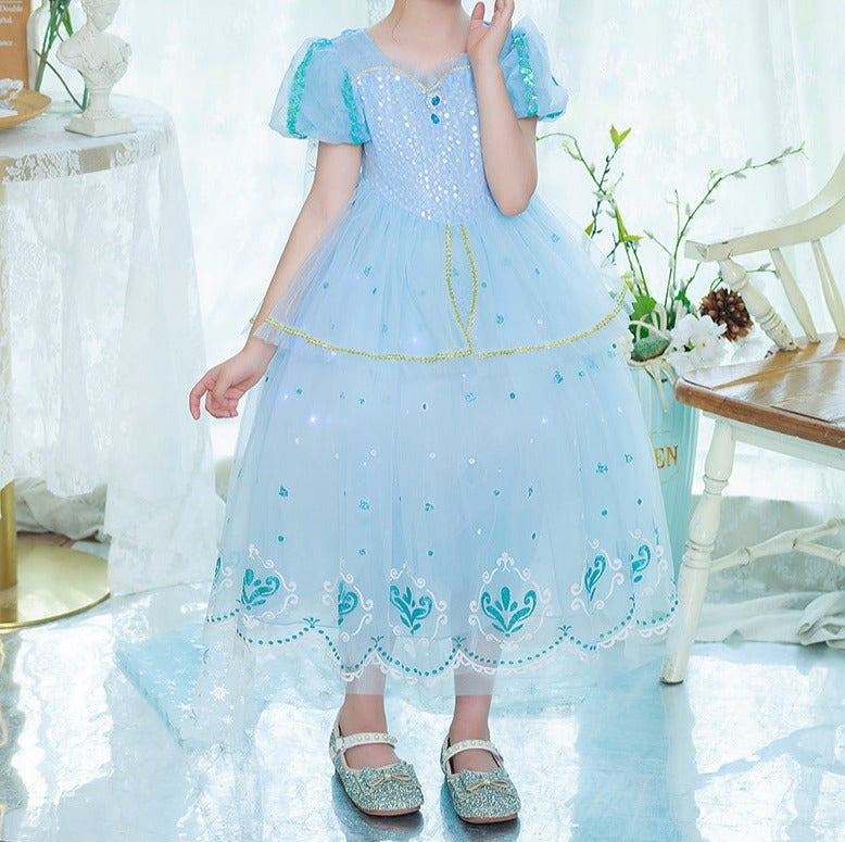 Vestido Infantil Princesa Frozen