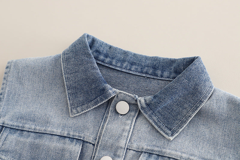 Conjunto Infantil Jeans Bolsinhos 3 Peças