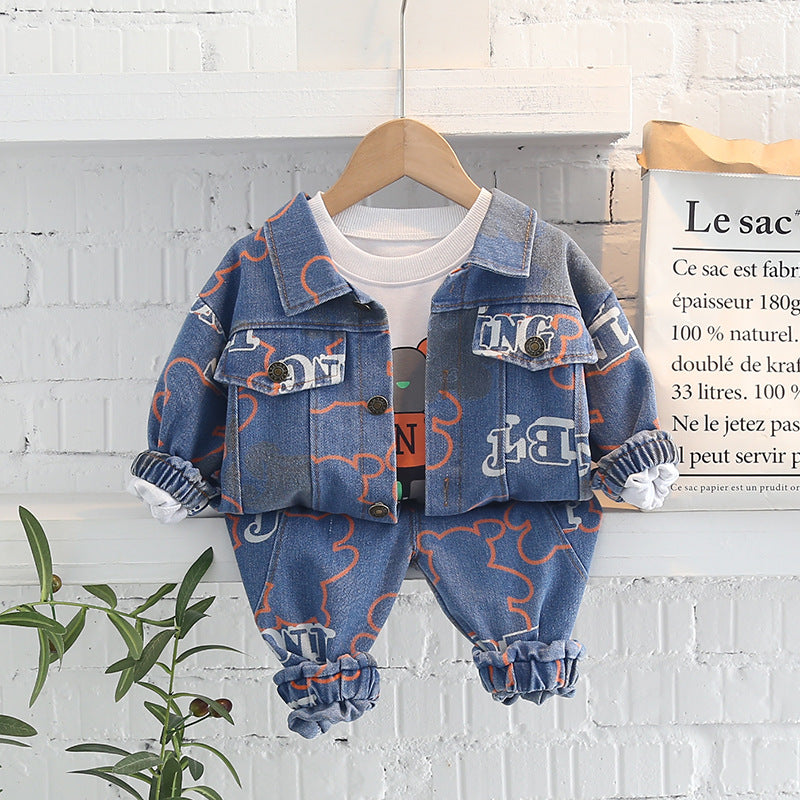 Conjunto Infantil Jeans 3 Peças