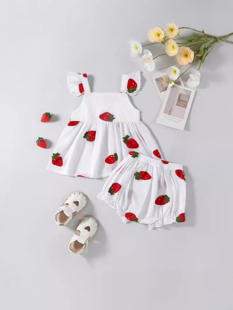 Conjunto Infantil Feminino Moranguinhos