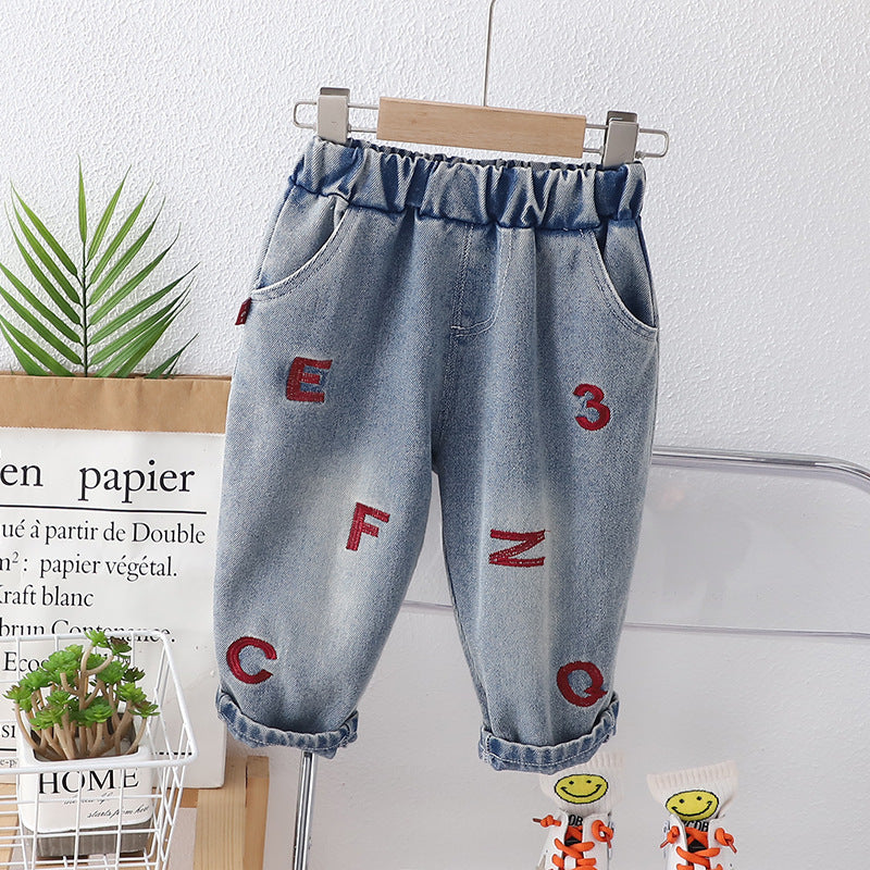 Calça Infantil Jeans Letrinhas