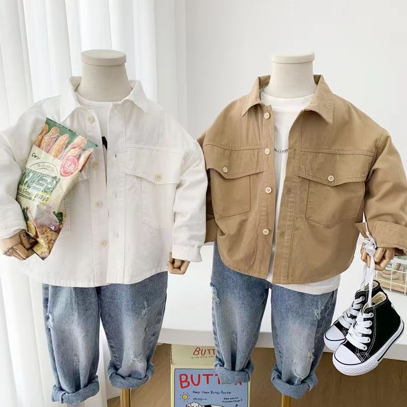 Camisa Infantil Botões Bolsinho