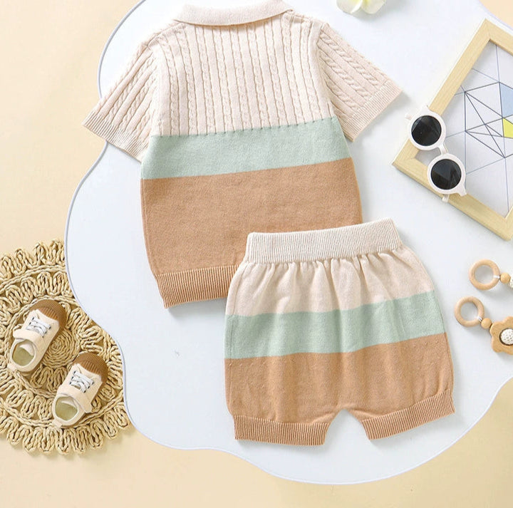 Conjunto Infantil Masculino Polo Botões