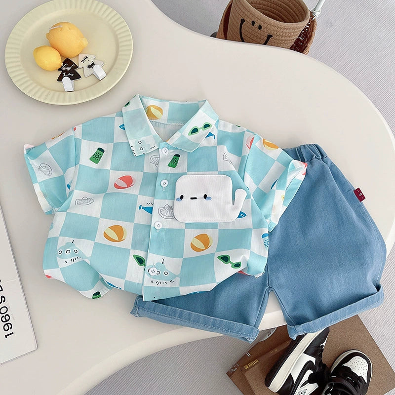 Conjunto Infantil Baleia e Jeans