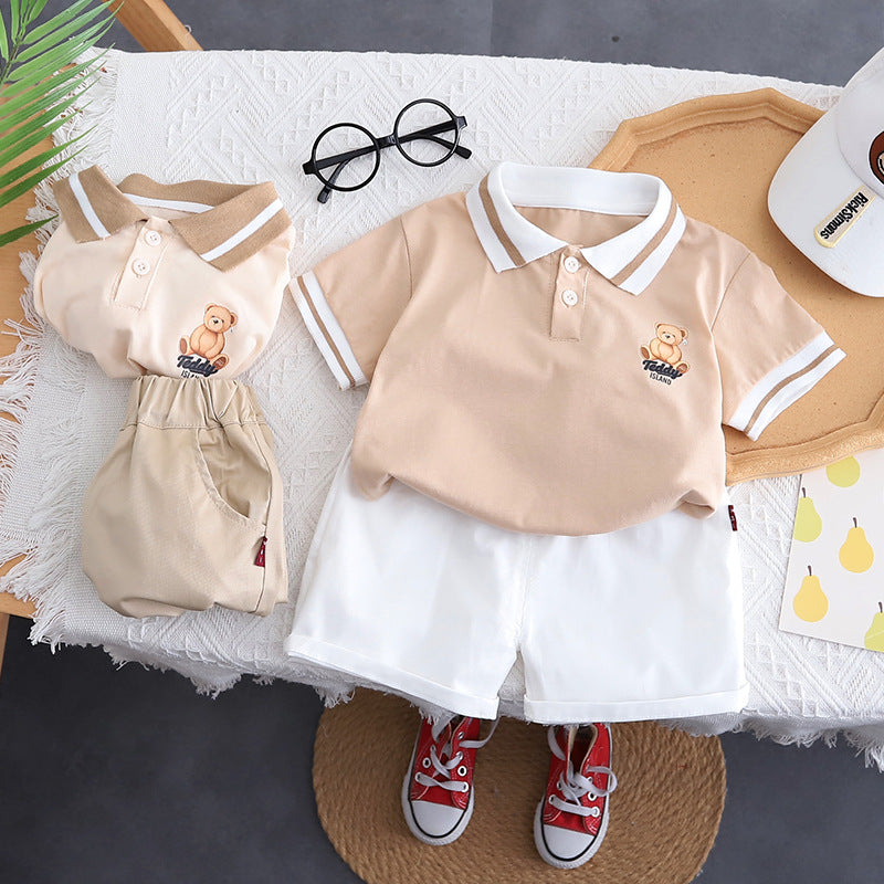 Conjunto Infantil Masculino Polo Ursinho