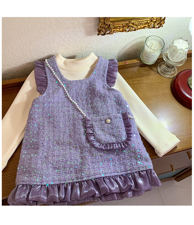 Conjunto Infantil  Feminino Inverno/ Verão Brilhante