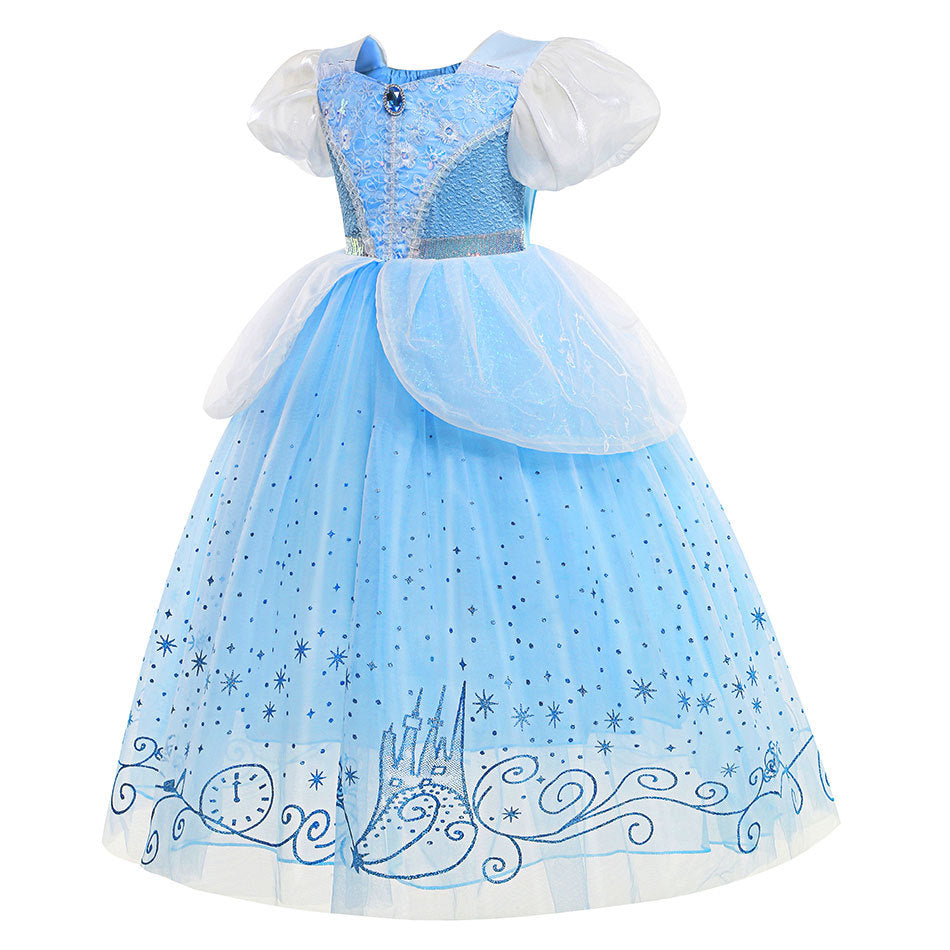 Vestido Infantil Princesa Cinderela