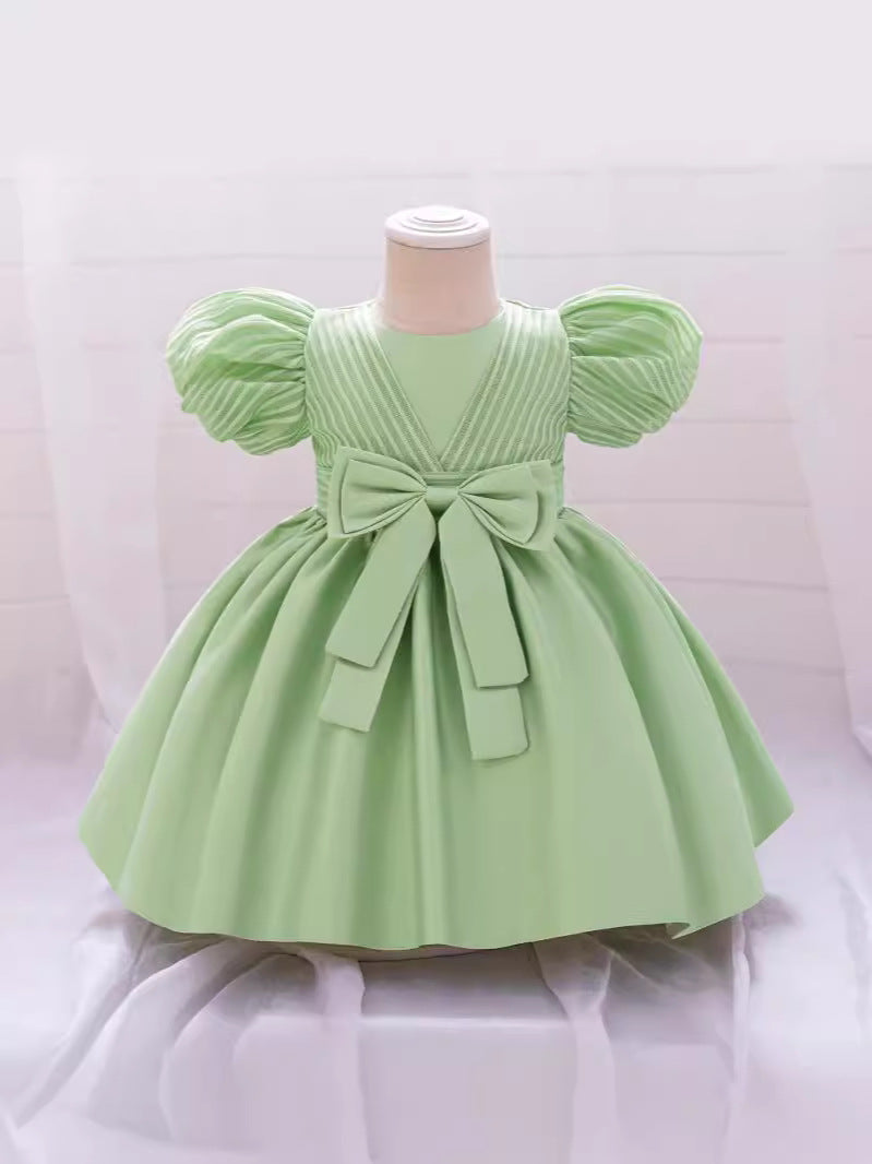 Vestido Infantil Bufante Lacinho