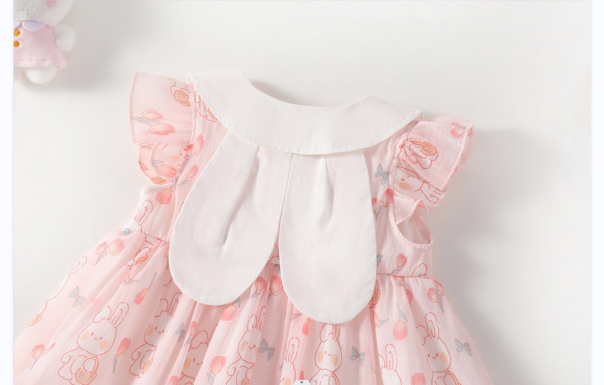 Vestido Infantil Verão Coelhinhos