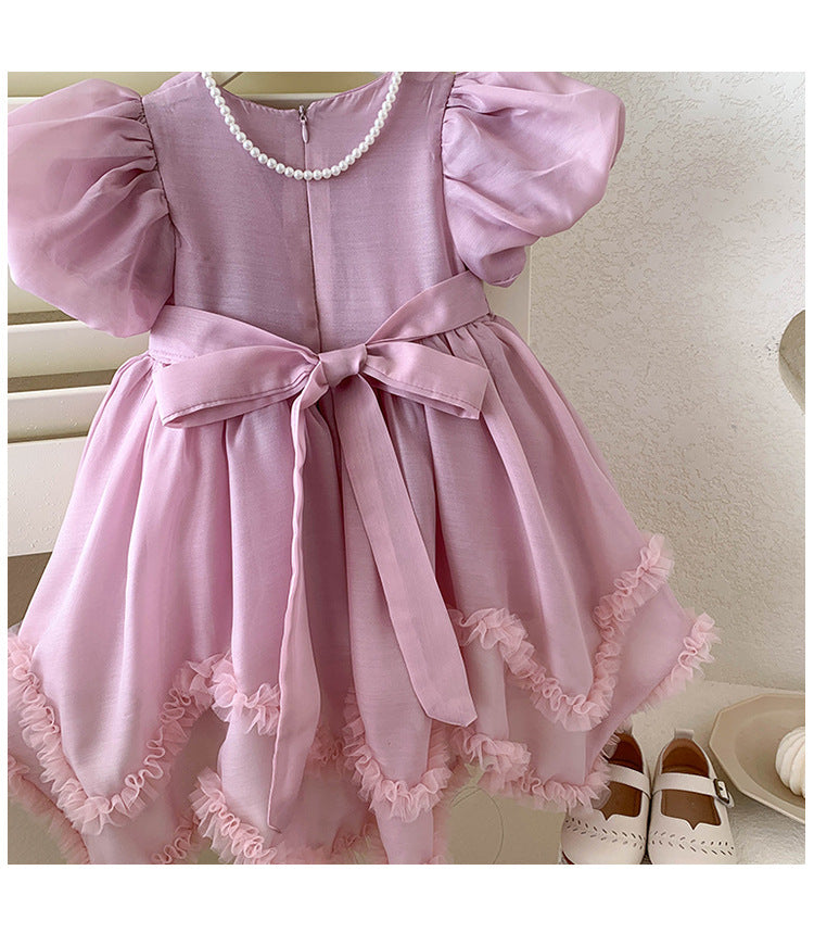 Vestido Infantil Rosa Princesa