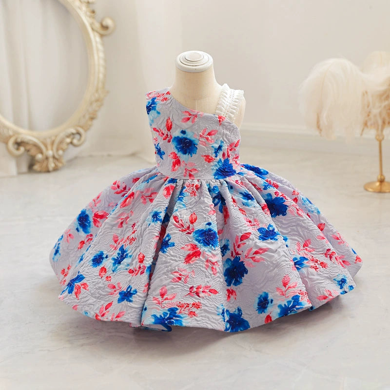 Vestido De Festa Infantil Floral Alcinha