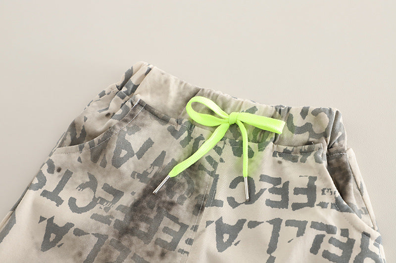 Conjunto Infantil Masculino Letras