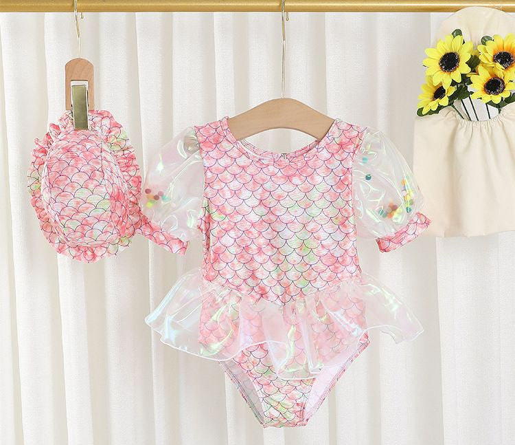 Maiô Infantil Sereia