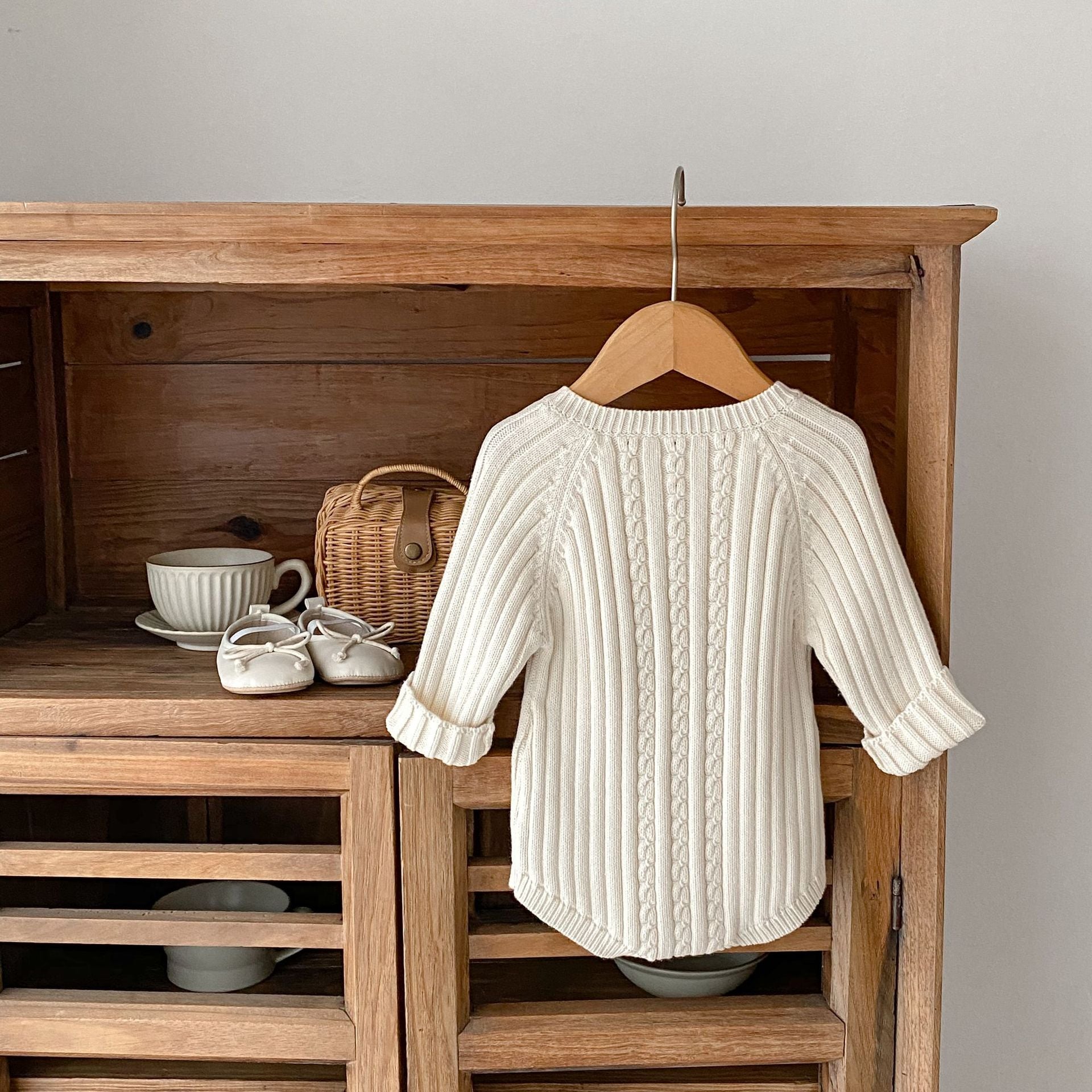 Body Infantil Feminino de Tricô