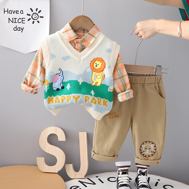 Conjunto Infantil 3 Peças Animais