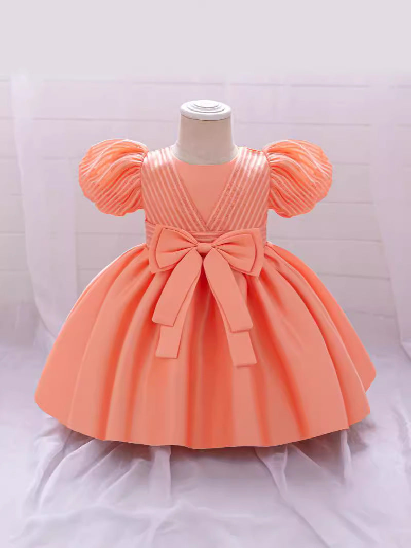 Vestido Infantil Bufante Lacinho