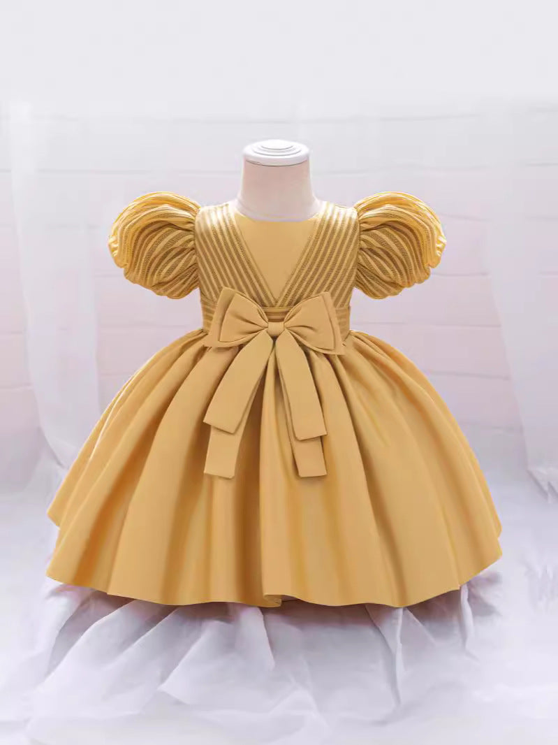 Vestido Infantil Bufante Lacinho