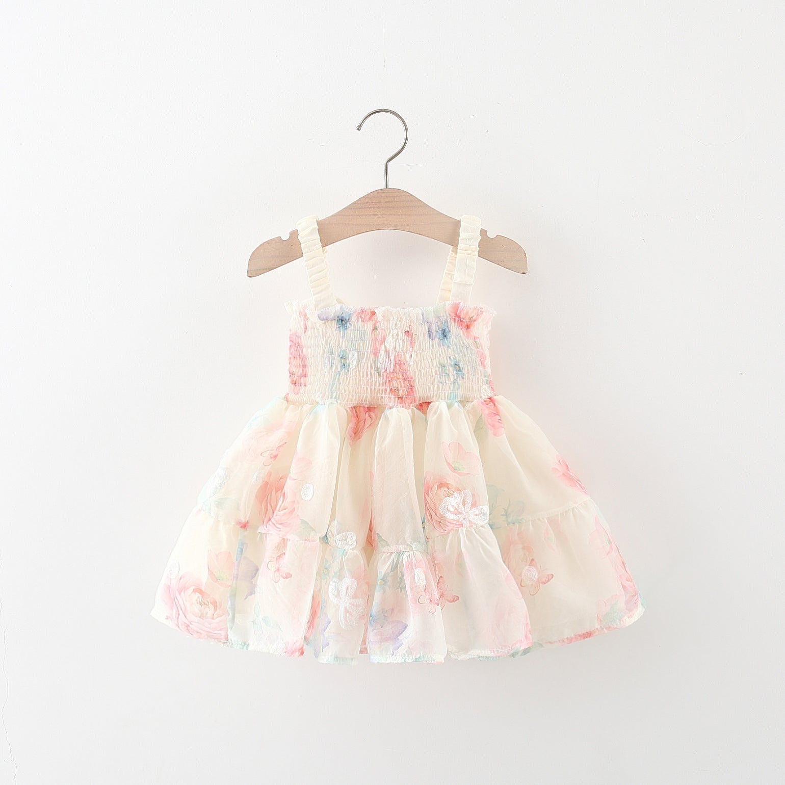 Vestido Infantil Florzinhas com Asa