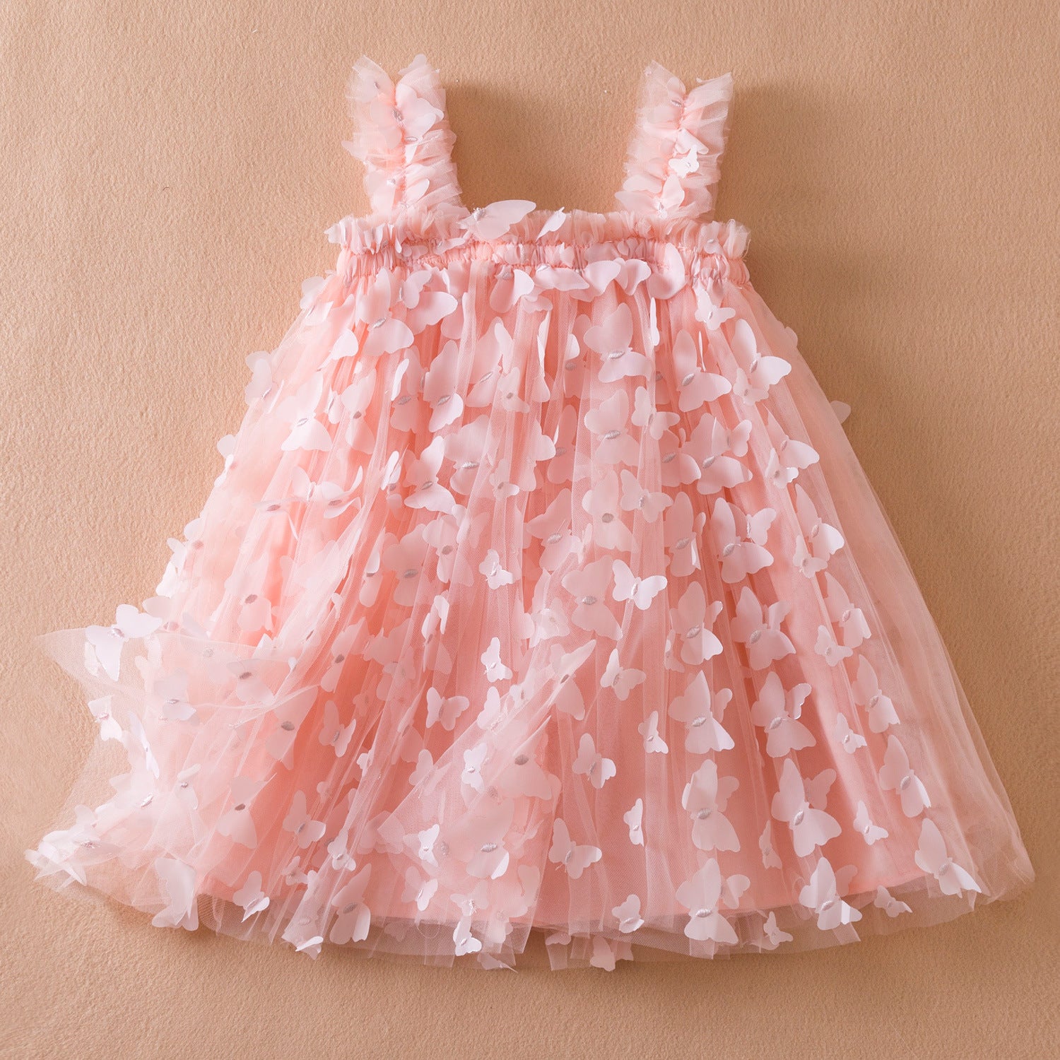 Vestido Infantil Tule Borboletinhas