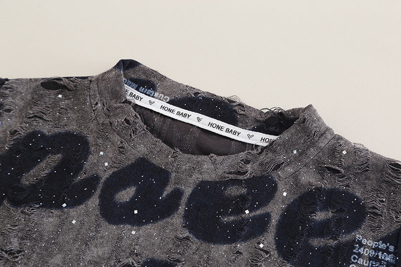 Conjunto Infantil Masculino Letras e Jeans