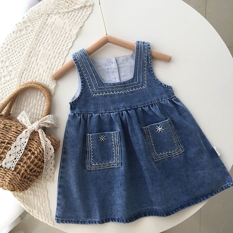 Conjunto Infantil Bordado e Jeans