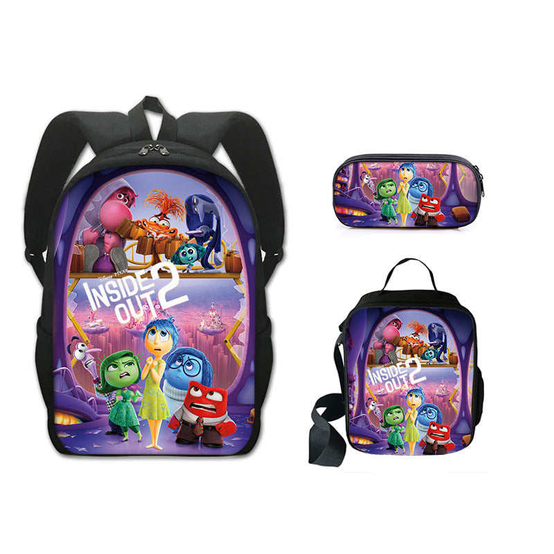 Kit Mochila Infantil Divertidamente 3 Peças