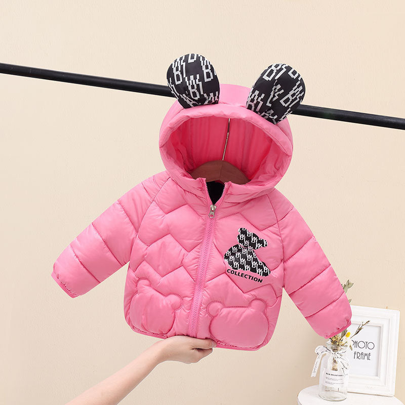 Jaqueta Infantil Puffer Ursinhos Orelhinhas