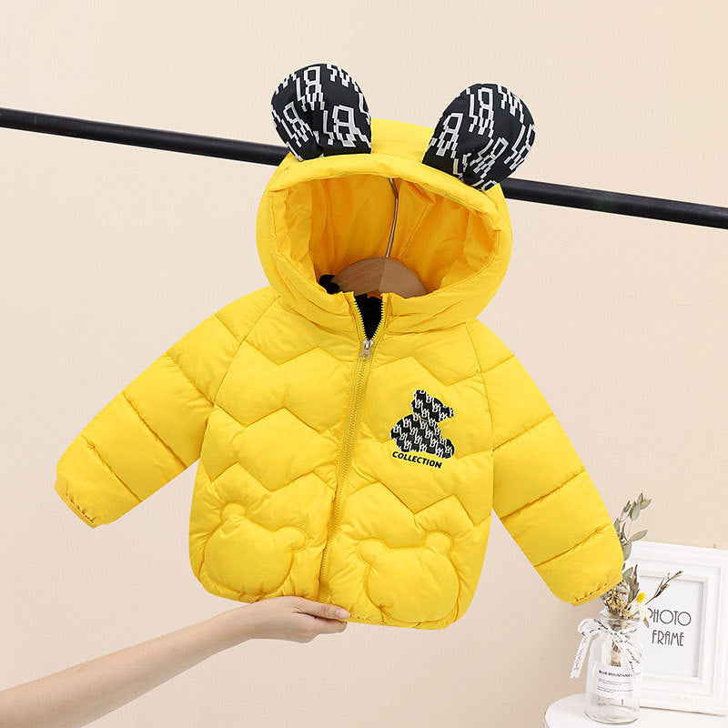 Jaqueta Infantil Puffer Ursinhos Orelhinhas