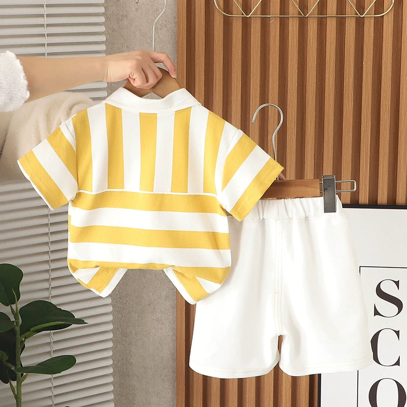 Conjunto Infantil Masculino Polo Lístras