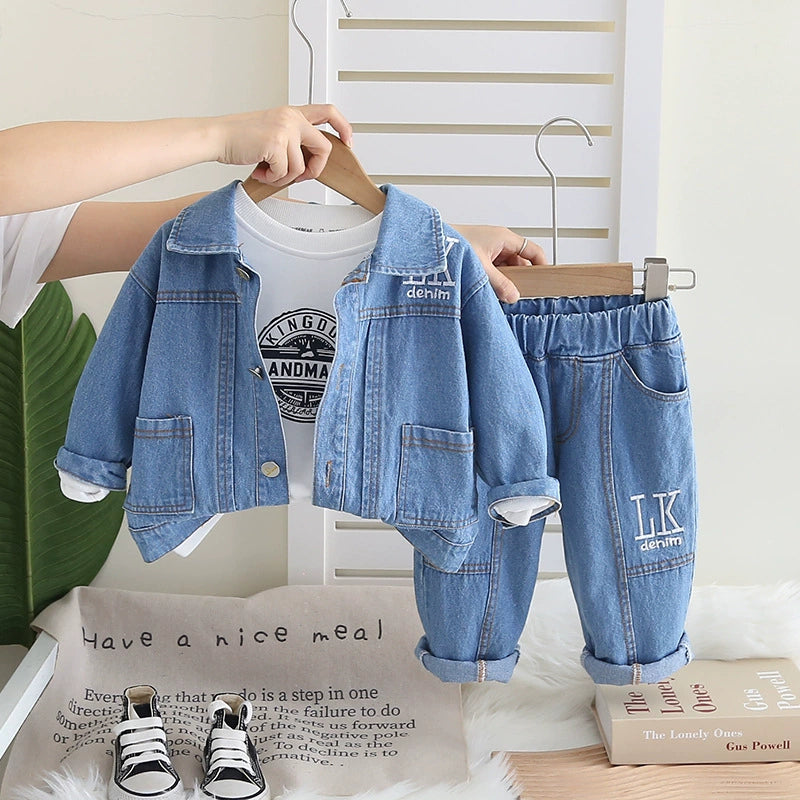 Conjunto Infantil Jeans 3 Peças
