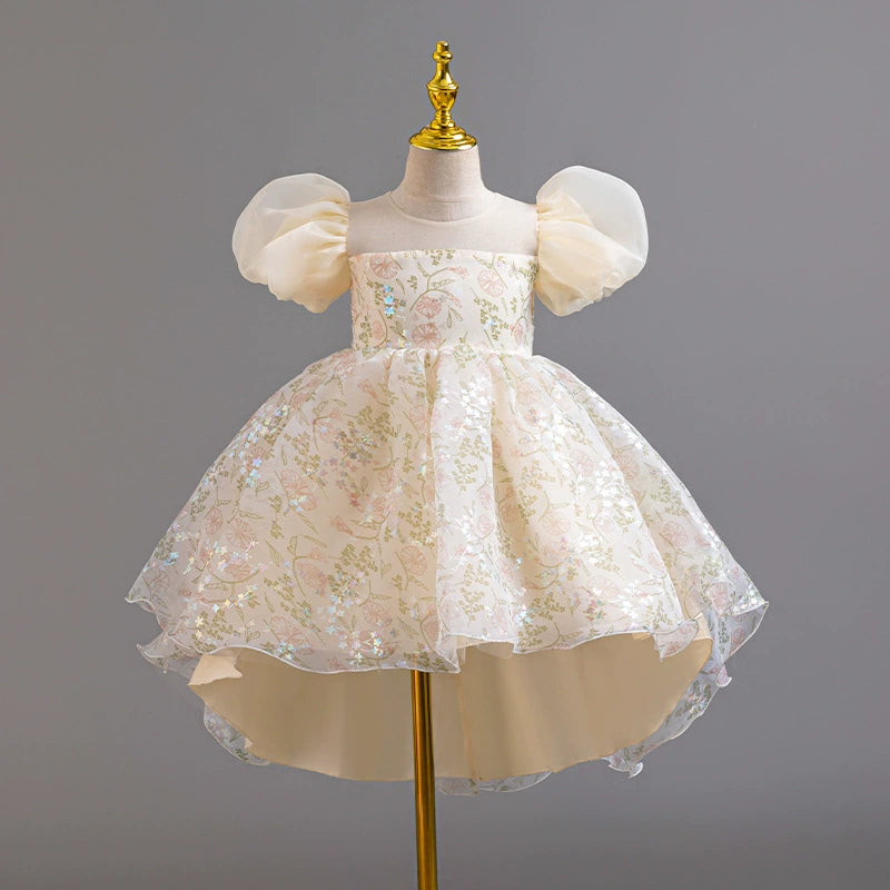 Vestido Infantil Floral Brilhante