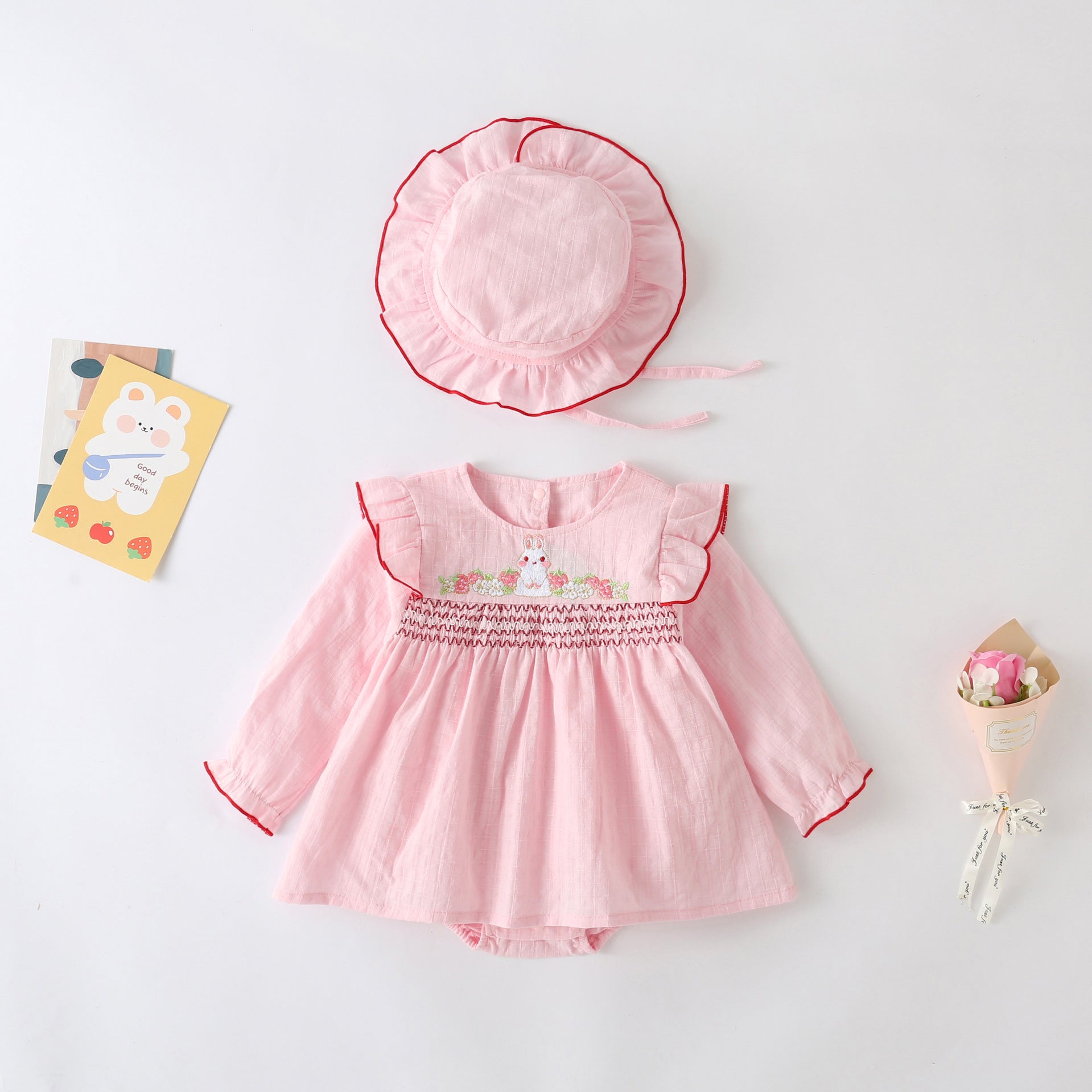 Vestido Infantil Coelhinho + Chapéu